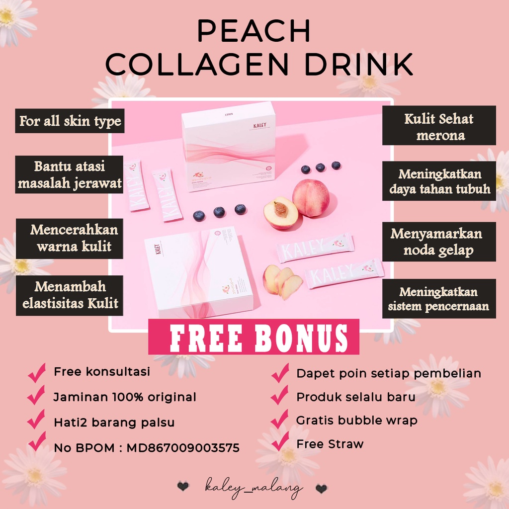 Jual KALEY PEACH COLLAGEN DRINK Shopee Indonesia