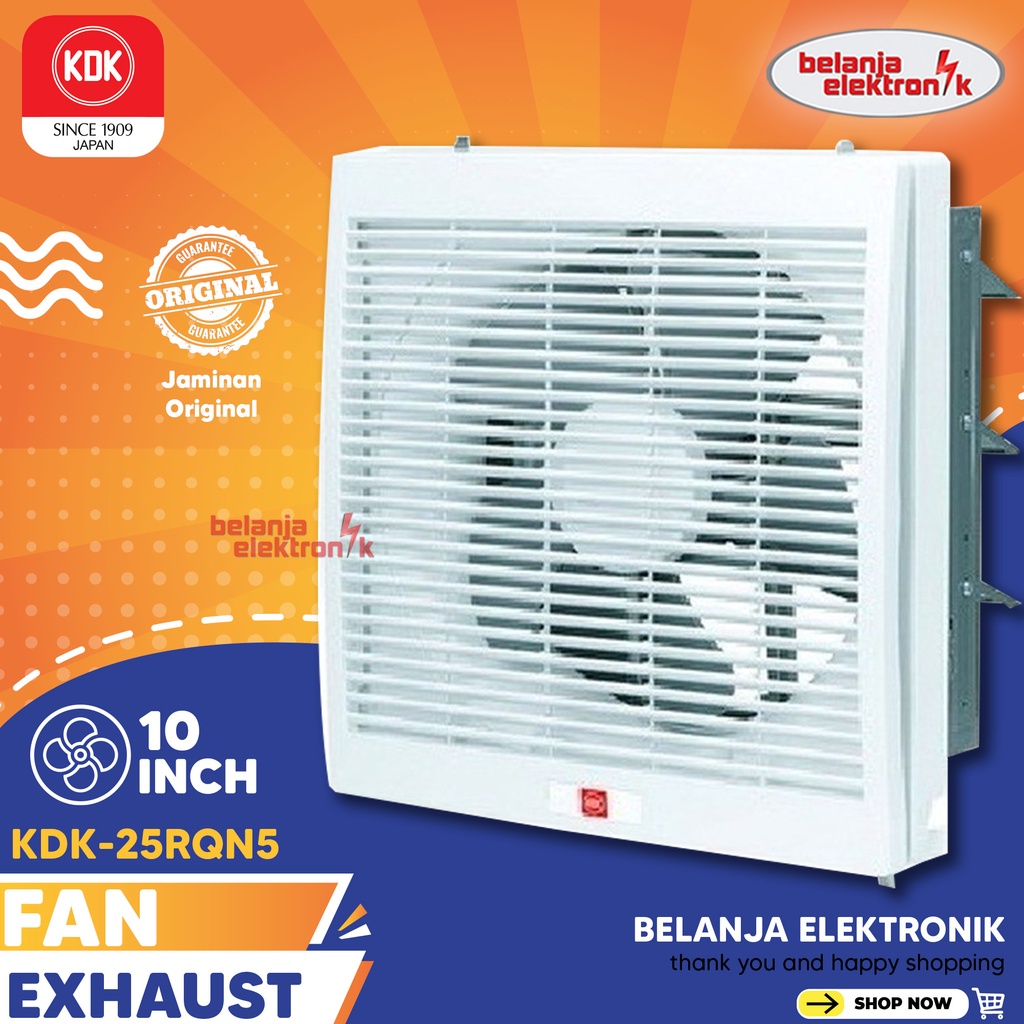 Jual EXHAUST FAN KDK 25RQN5 10 INCH DINDING HEXOS Shopee Indonesia