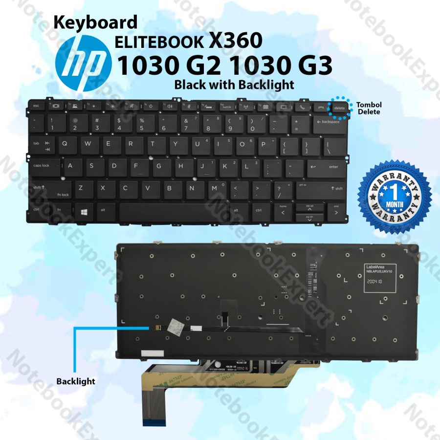 Jual Keyboard Hp Elitebook X G G Black With Backlight