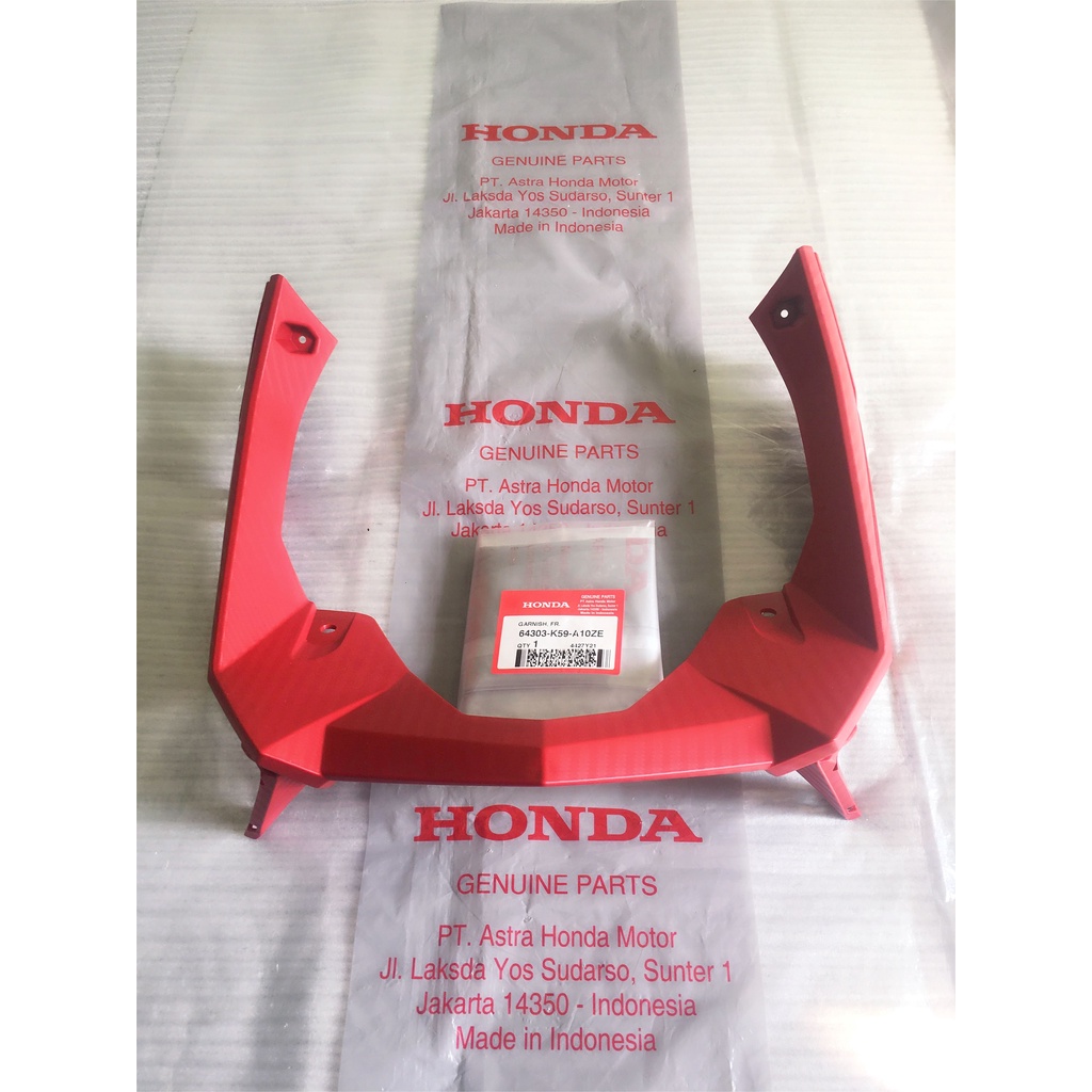 Jual Garnish Front Merah Original Honda Vario 125 150 ESP Led Old K59