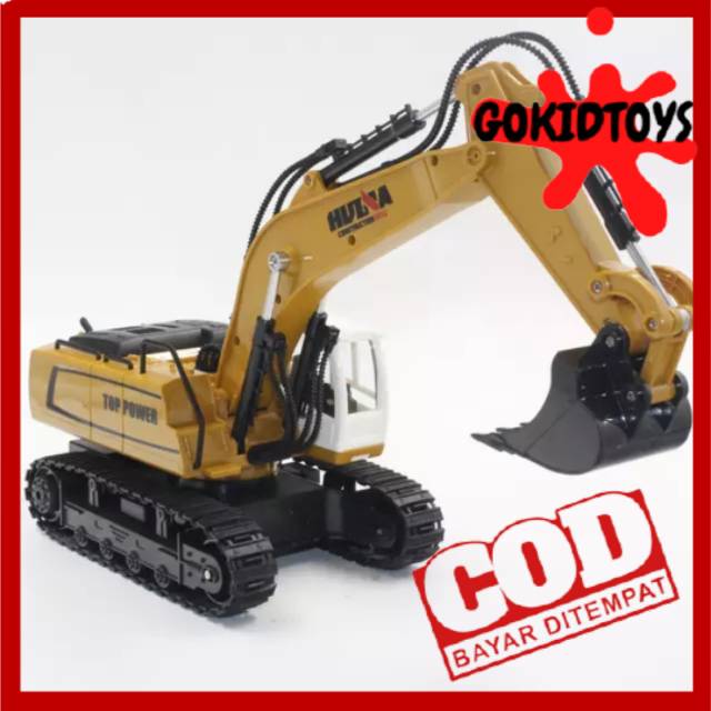 Jual Rc Excavator Huina Toys 1331 9 Channel 2 4ghz 1 18 Metal Charging