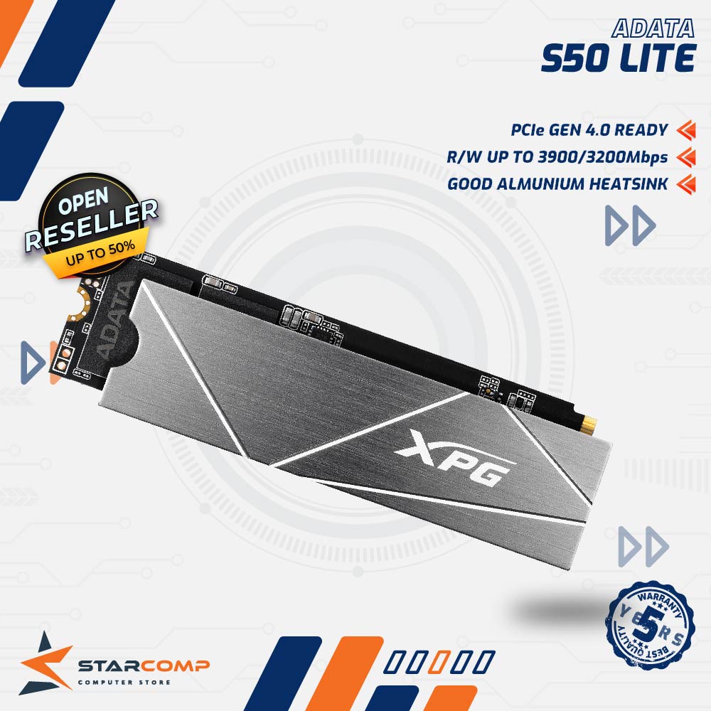 Jual ADATA XPG GAMMIX S50 LITE M 2 NVMe 512GB 1TB SSD PCIe Gen4x4