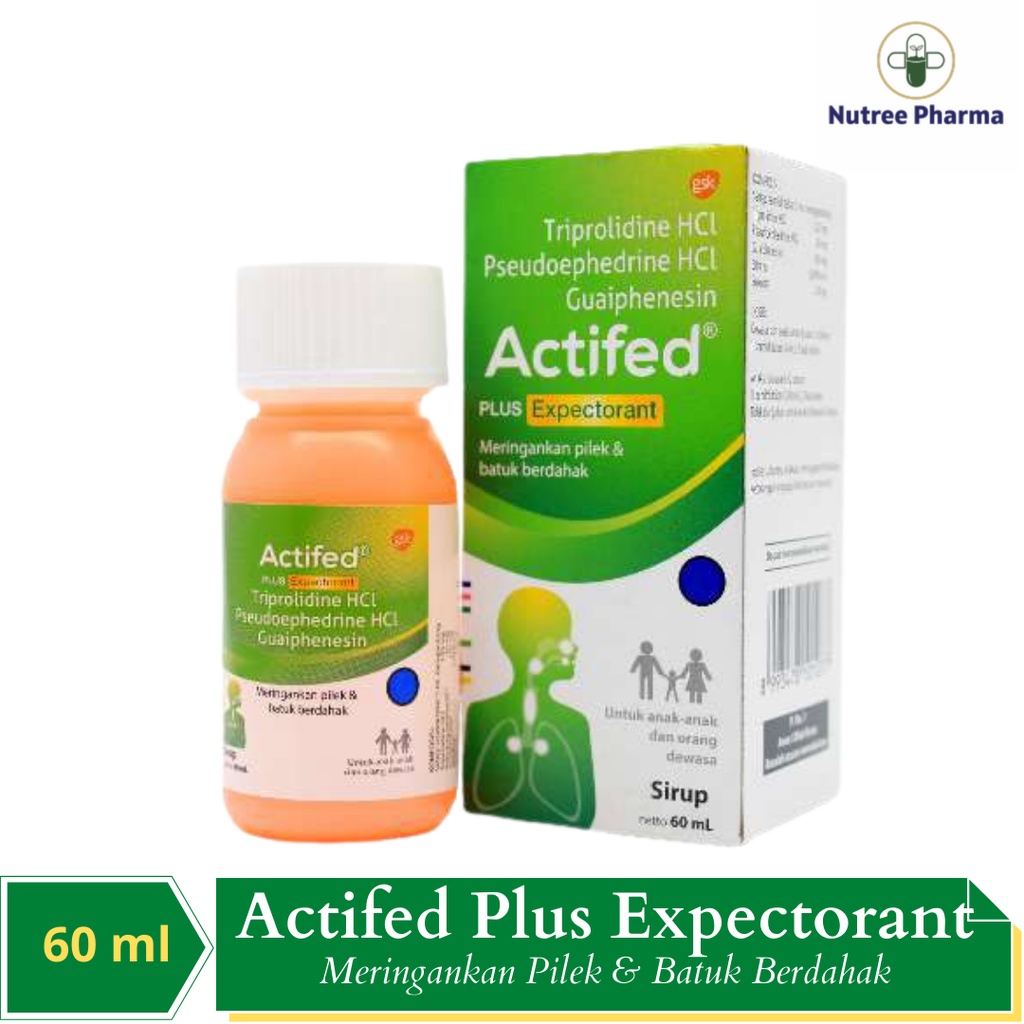 Jual Actifed Plus Expectorant Ml Hijau Obat Batuk Pilek Dan