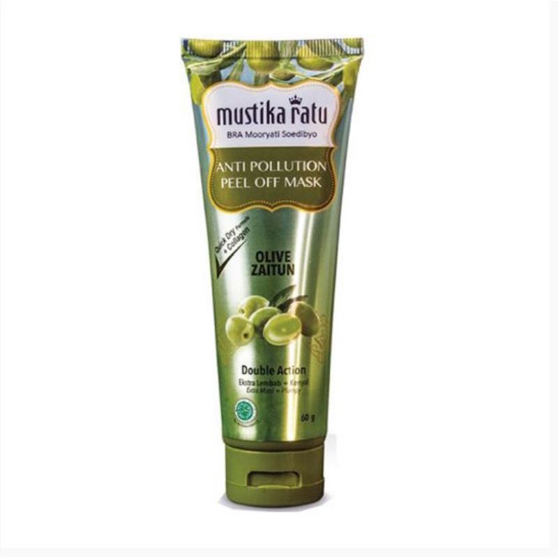 Jual Mustika Ratu Anti Pollution Peel Off Mask Olive Zaitun G