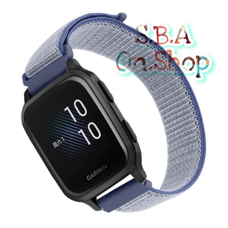 Jual Nylon Nilon Loop Velcro Strap Watch Band Tali Jam Garmin Venu SQ