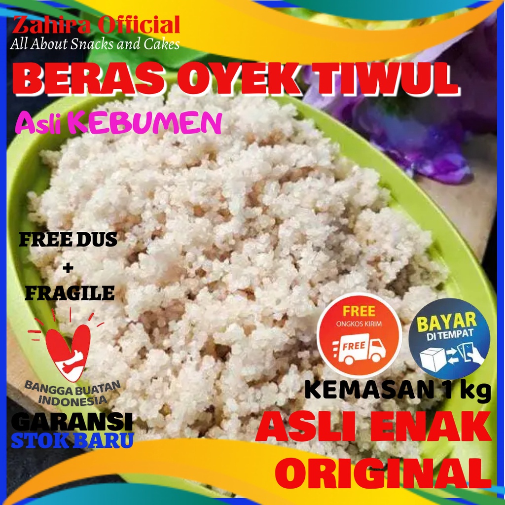 Jual Beras Nasi Sega Oyek Tiwul Singkong Asli Khas Kebumen Kemasan