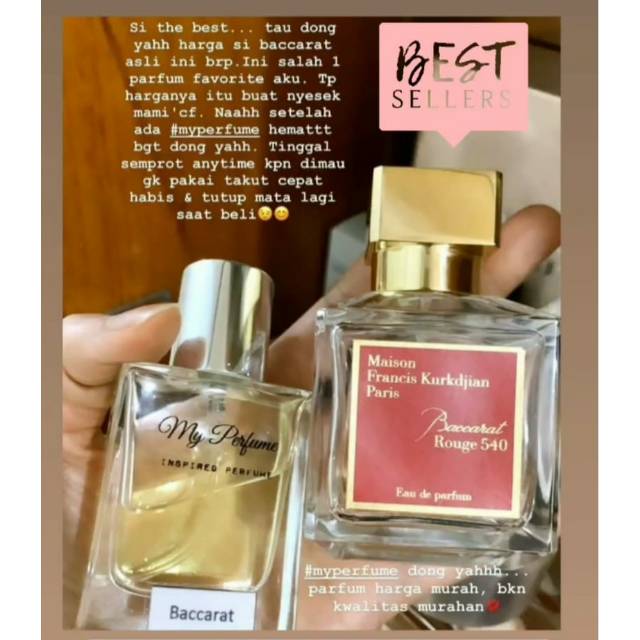 Jual My Perfume Baccarat Inspired Shopee Indonesia