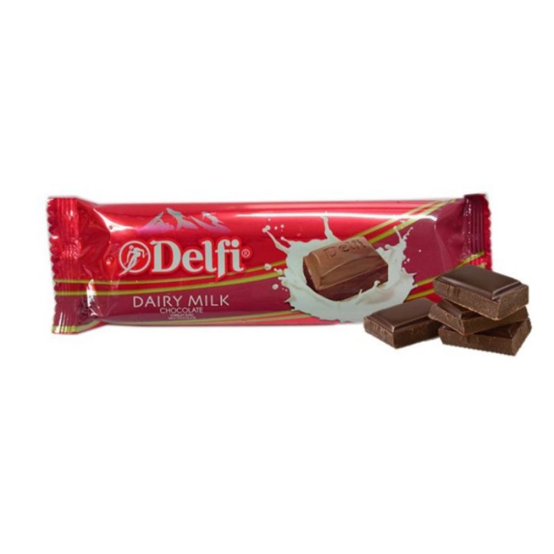 Jual Delfi Dairy Milk Chocolate 40gr Shopee Indonesia