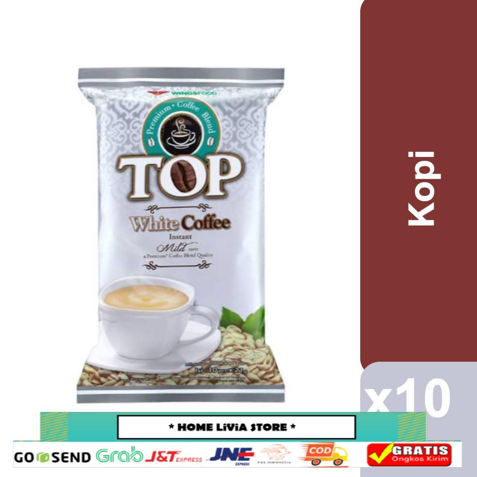 Jual Kopi Top White 21gr X 10 Pcs Shopee Indonesia