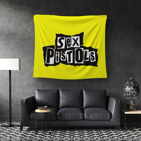 Jual Bendera Band English Punk Rock Sex Pistols Logo Poster Kain Hiasan