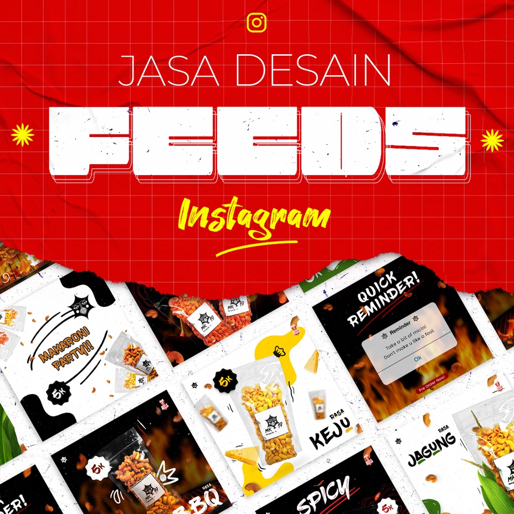 Jual Jasa Desain Konten Feed Instagram Desain Feed Umkm Membuat