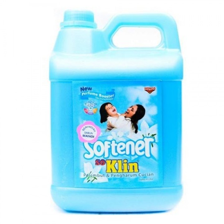 Jual So Klin Softener Biru Jerigen 4L Shopee Indonesia