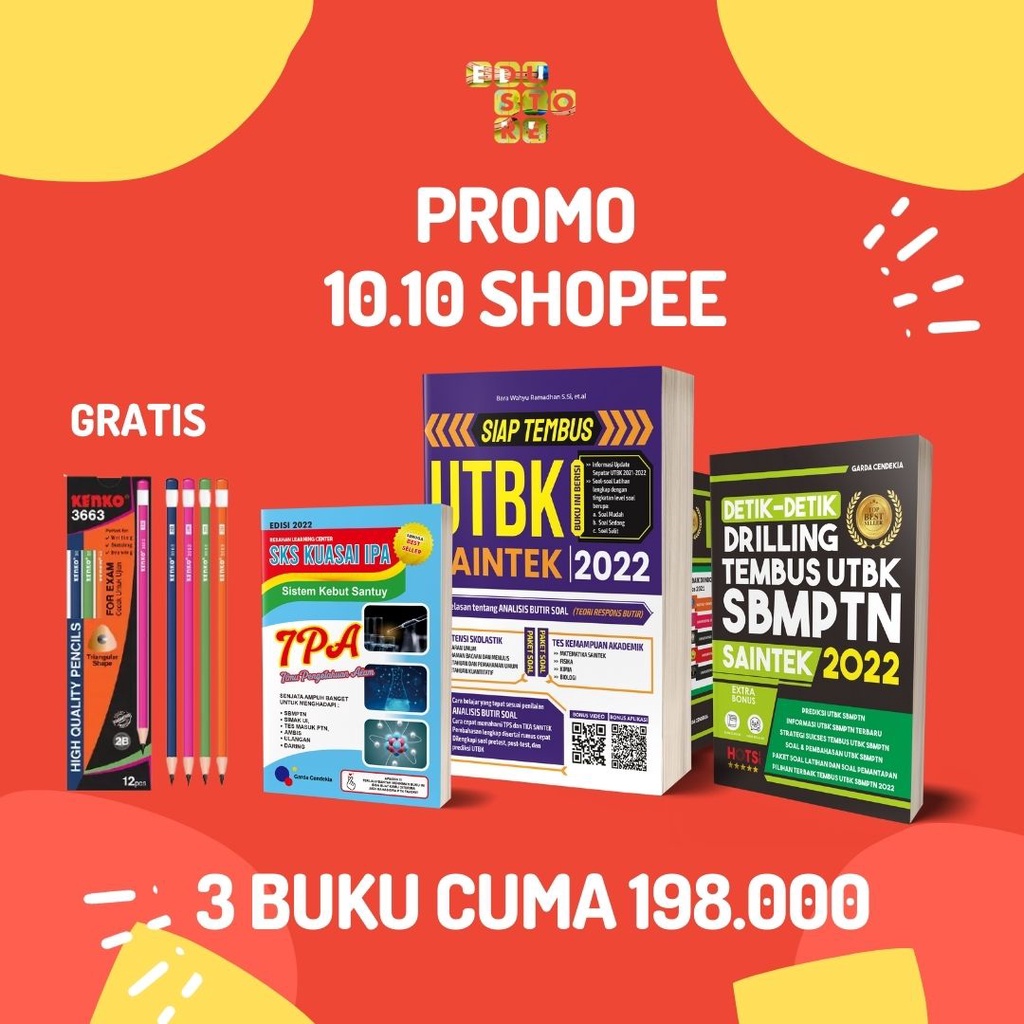 Jual Paket Buku Sbmptn Saintek Buku Utbk Buku Tps