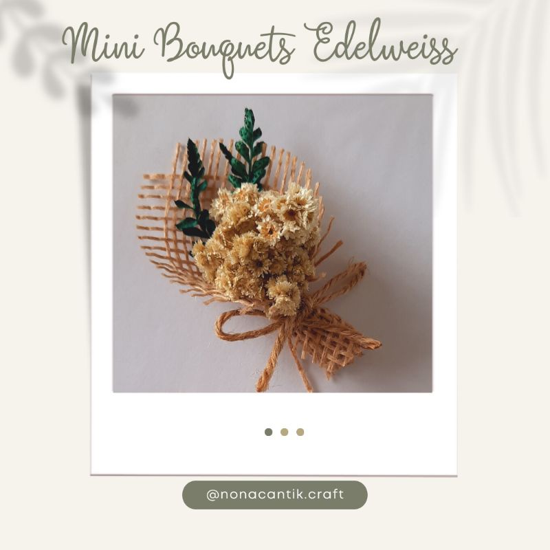 Jual Buket Edelweiss Mini Buket Bunga Mini Bouquet Mini Bouquet