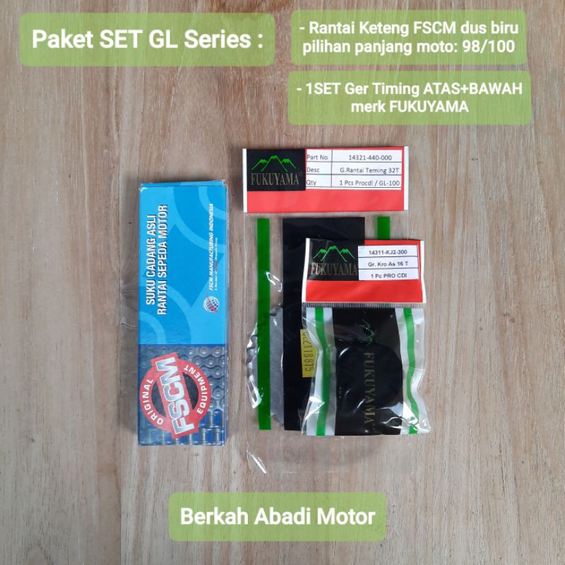 Jual Paket Gear Timing Atas Bawah Rante Kamprat Gl Pro Cdi