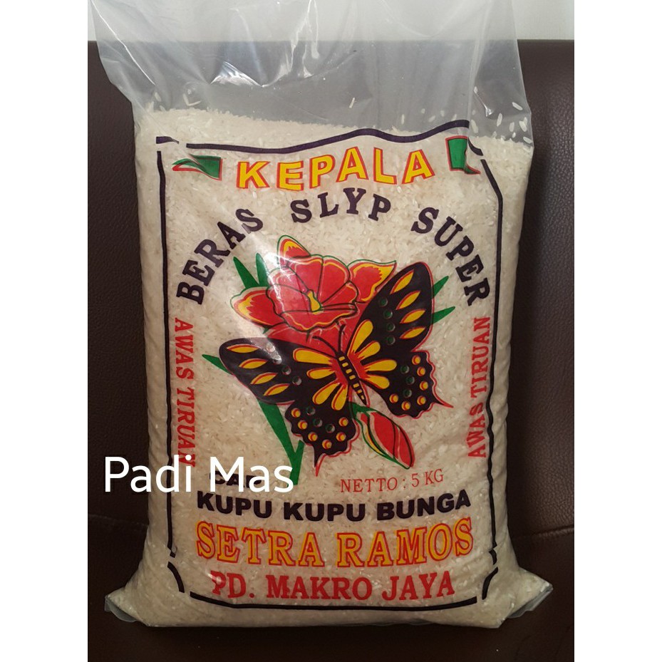 Jual Beras Setra Ramos Cap Kupu Bunga Kg Beras Ramos Super Kg