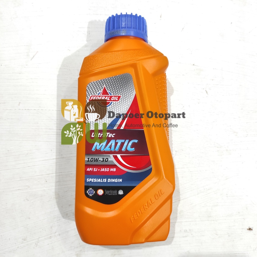 Jual Oli Federal Matic UltraTec Botol Orange 10w30 Motor Matik Mineral