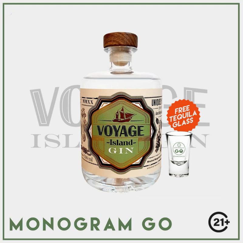 Jual Voyage Island Gin 700ml Free 1 Tequila Glass Shopee Indonesia