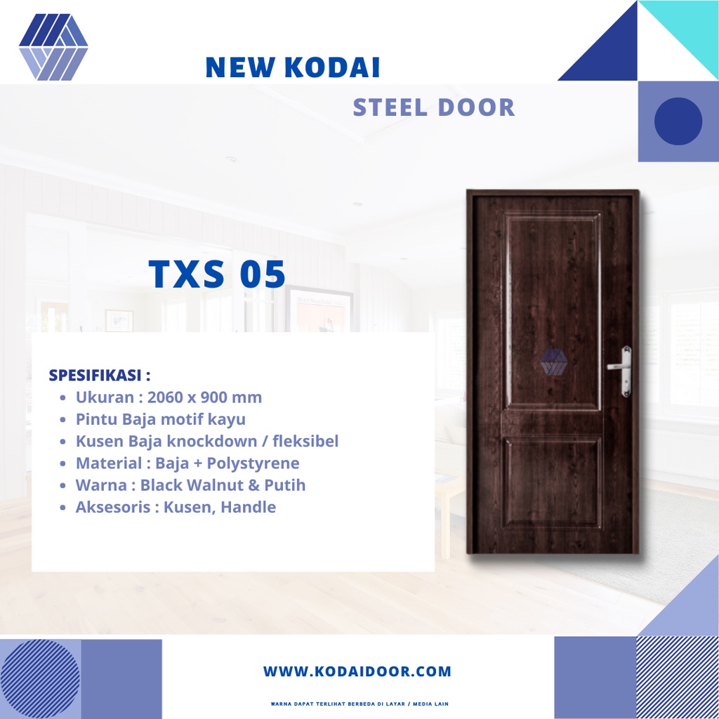 Jual Pintu Baja Kodai Steel Door New Txs Series Shopee Indonesia