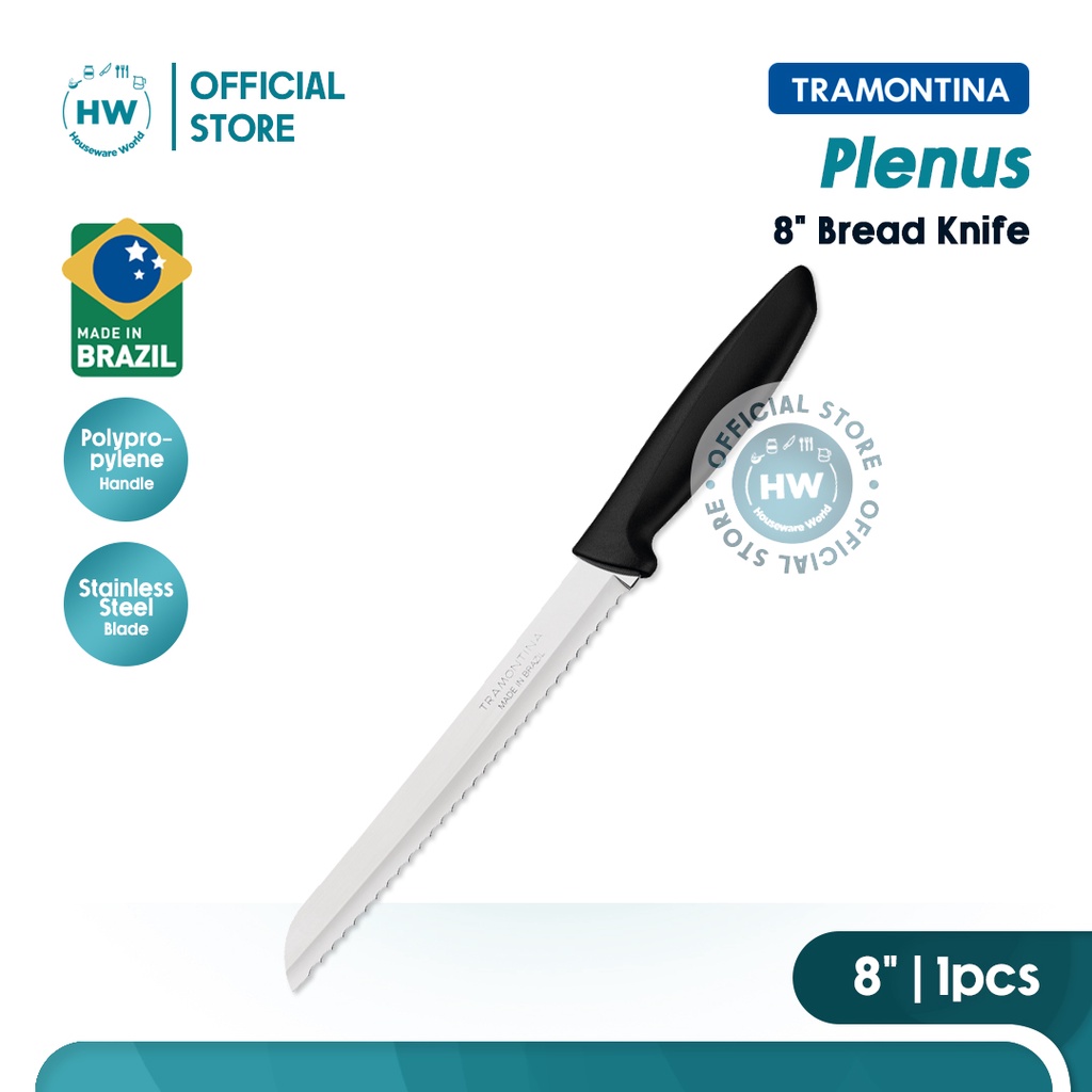 Jual Tramontina Inch Pisau Roti Bread Knife Plenus Hitam Pcs