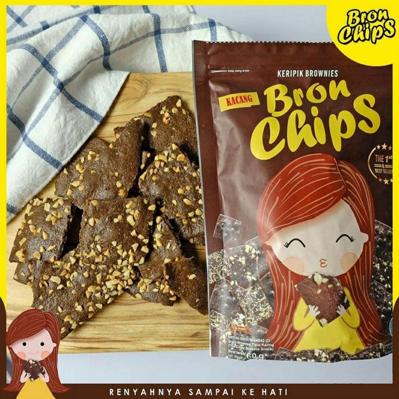 Jual Bron Chips Keripik Brownies Gram Bronchips Kripik Halal Mui