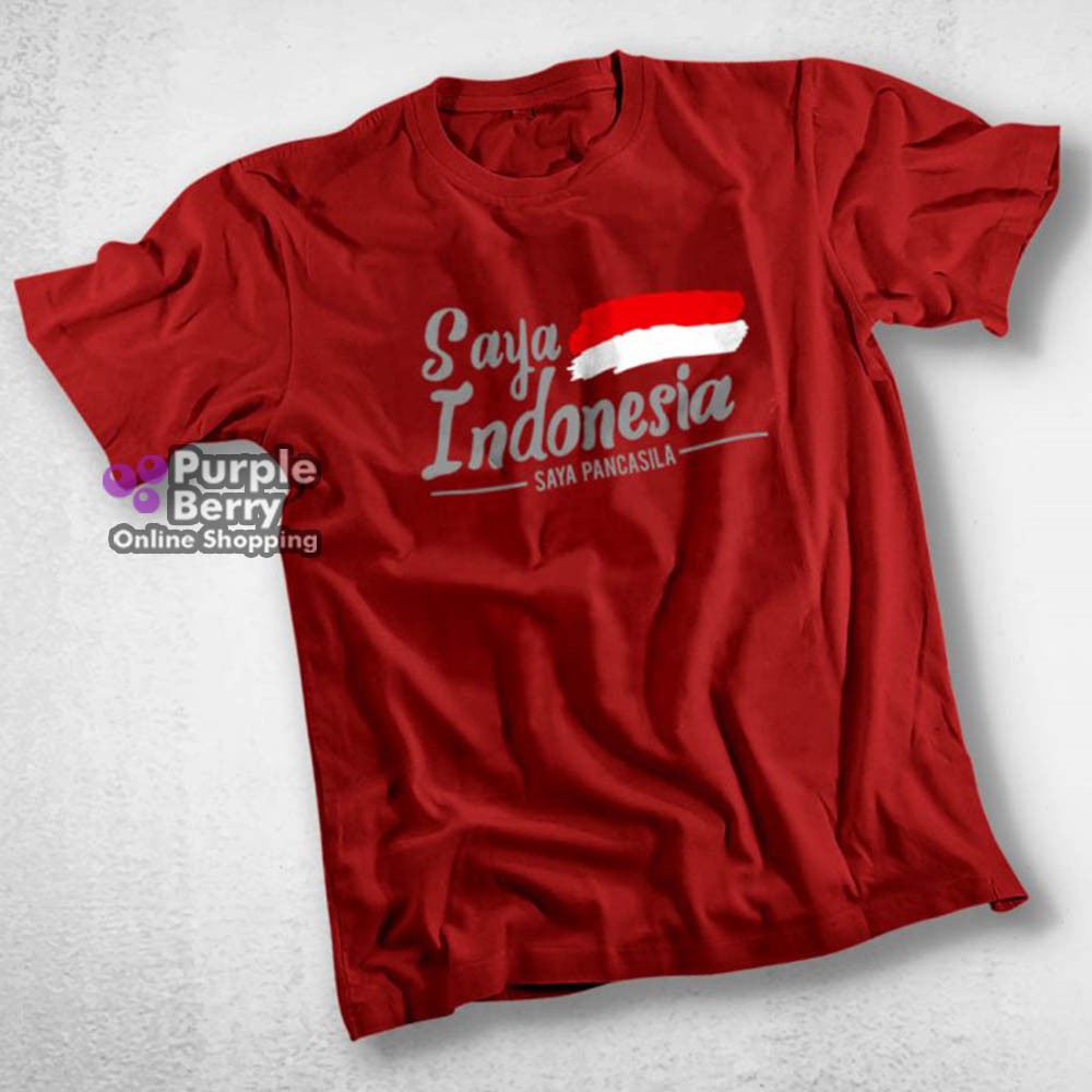 Jual Kaos Baju Saya Indonesia Saya Pancasila Tshirt Kemerdekaan Agustus