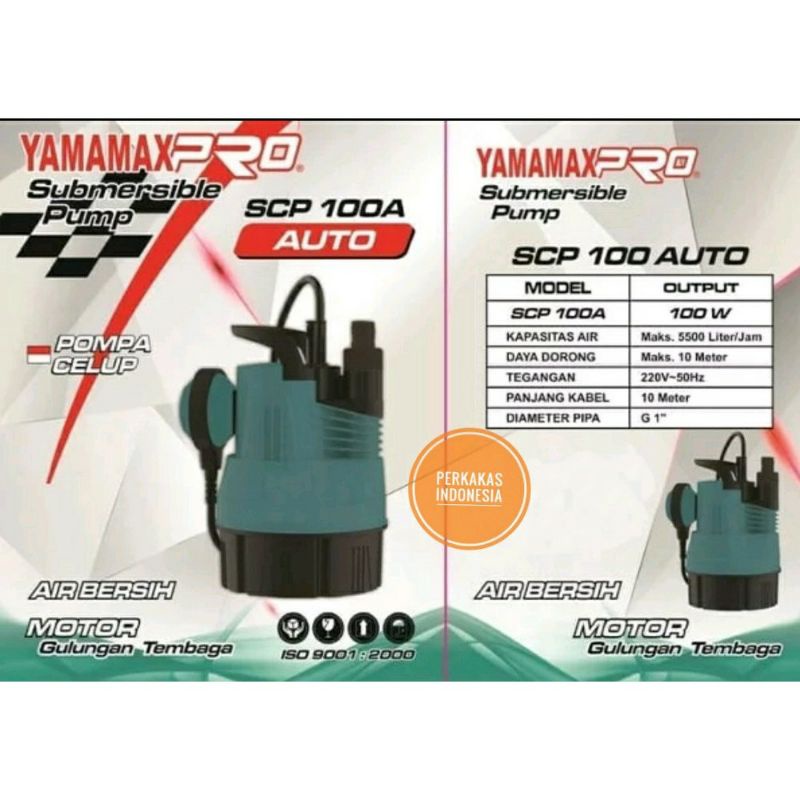 Jual Mesin Pompa Celup Air Yamamax Pro SCP 100A Otomatis Alat Kuras Air