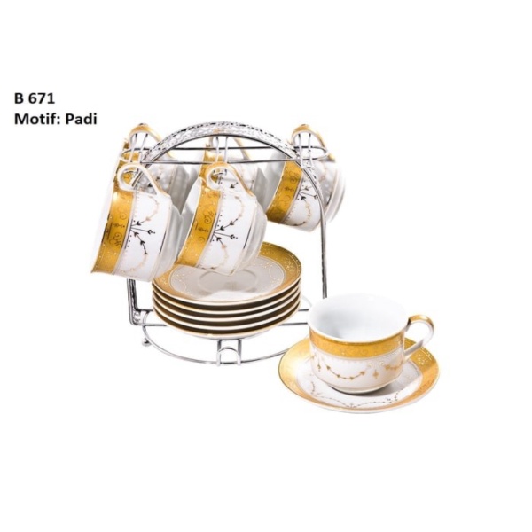 Jual Dijual Tools Cangkir Set Vizenza Tea Set Cup And Saucer