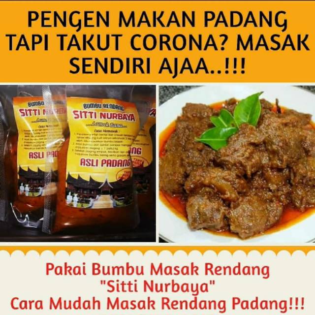 Jual BUMBU RENDANG PADANG ASLI 100 Shopee Indonesia