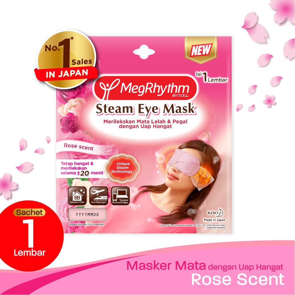 Megrhythm Masker Mata Steam Eye Mask Rose Pcs Shopee Indonesia