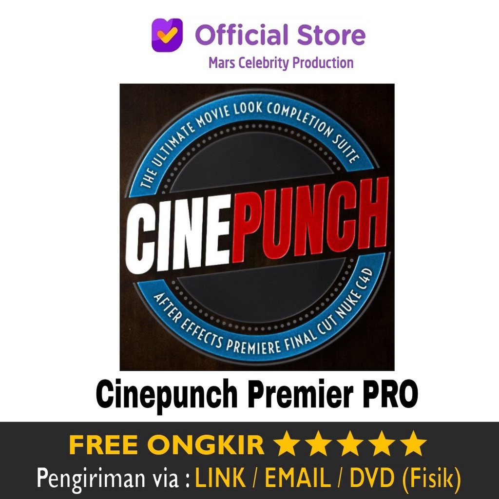 Jual CINEPUNCH 9999 Template Premier PRO CINE PUNCH Transition Color