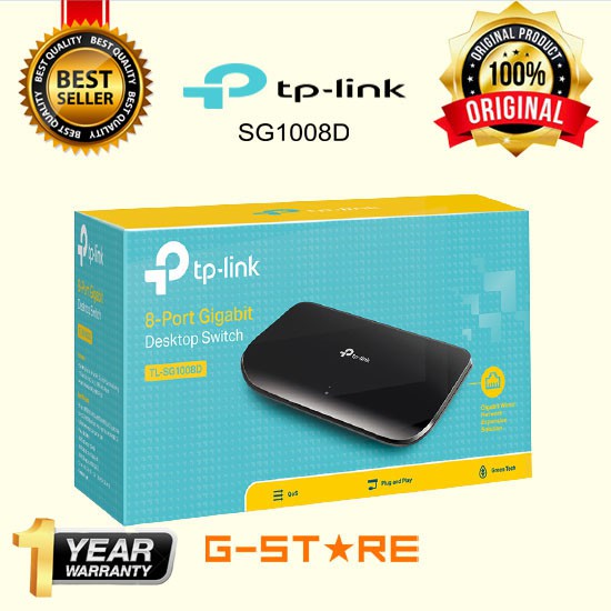 Jual TP LINK TP LINK TL SG1008D 8 Port Gigabit Desktop Switch Hub TP