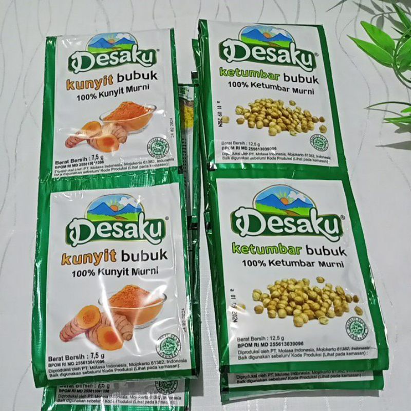 Jual Ketumbar Bubuk Kunyit Bubuk DESAKU Renceng Isi 12 Sachet