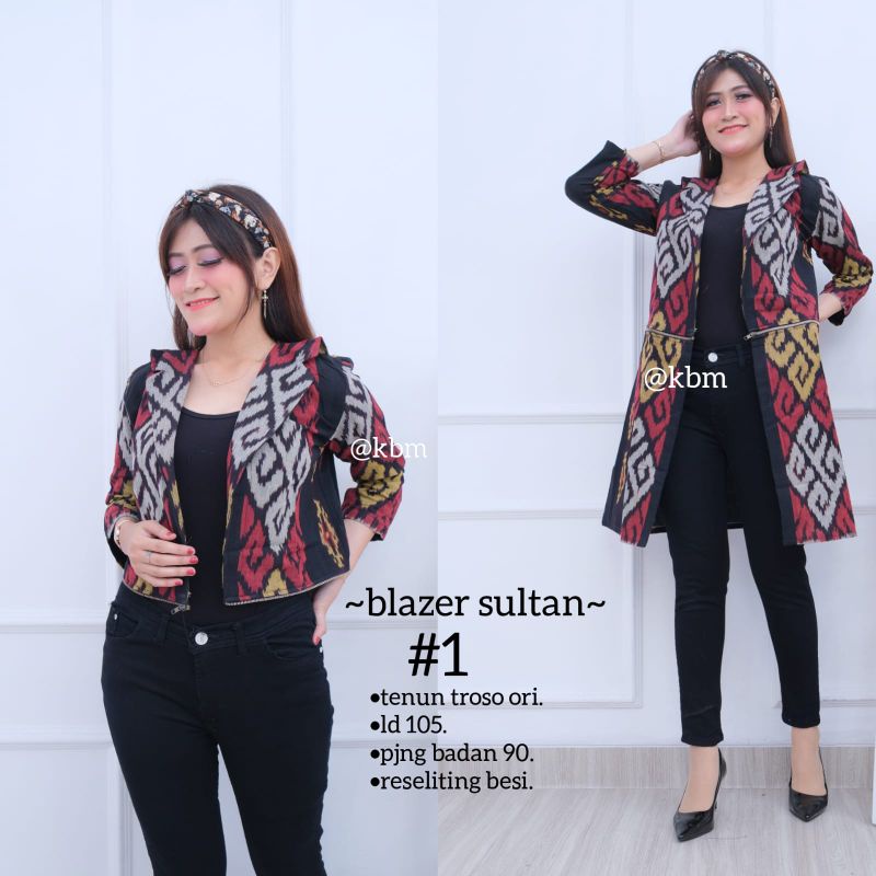 Jual Baju Batik Wanita Modern Outer Batik Wanita Modern Blazer Batik