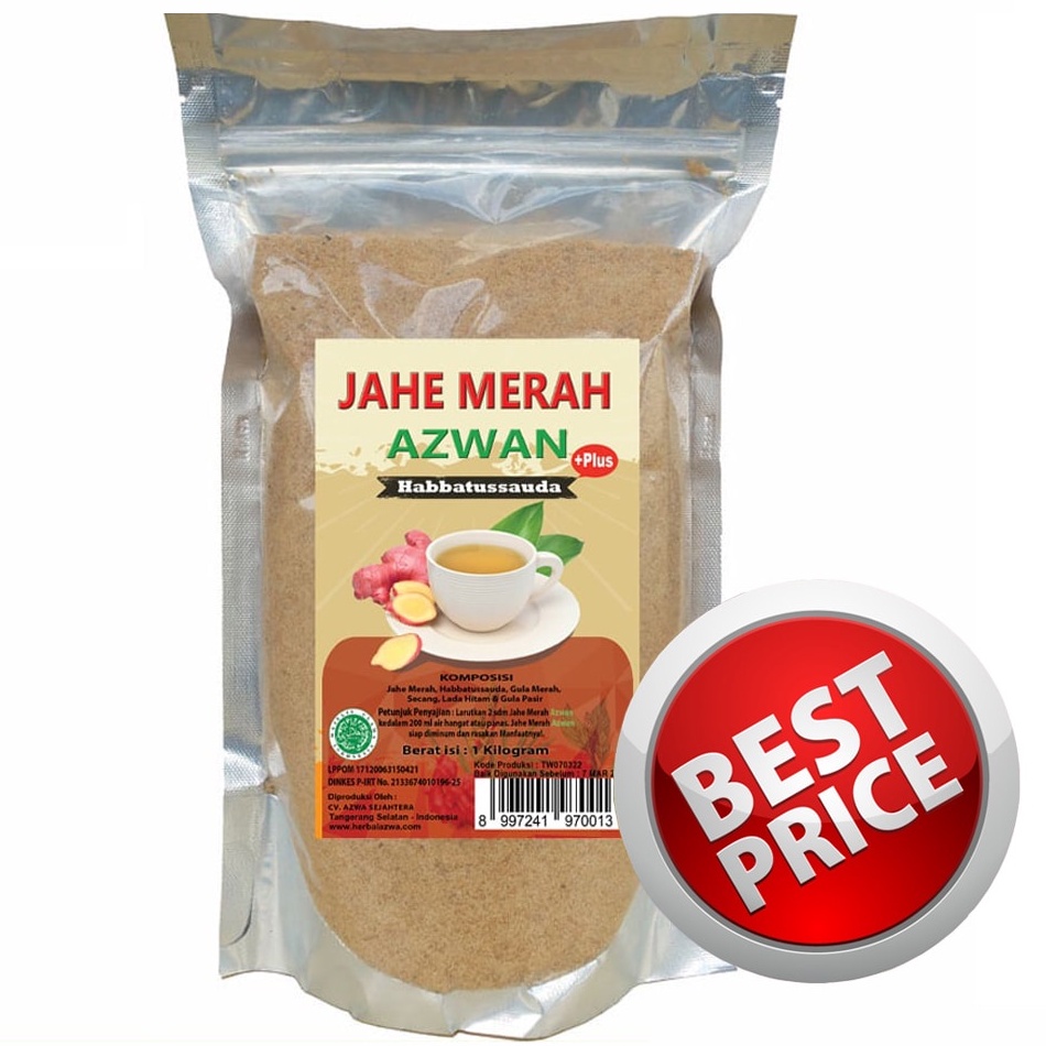 Jual Jahe Merah Bubuk 1kg Shopee Indonesia