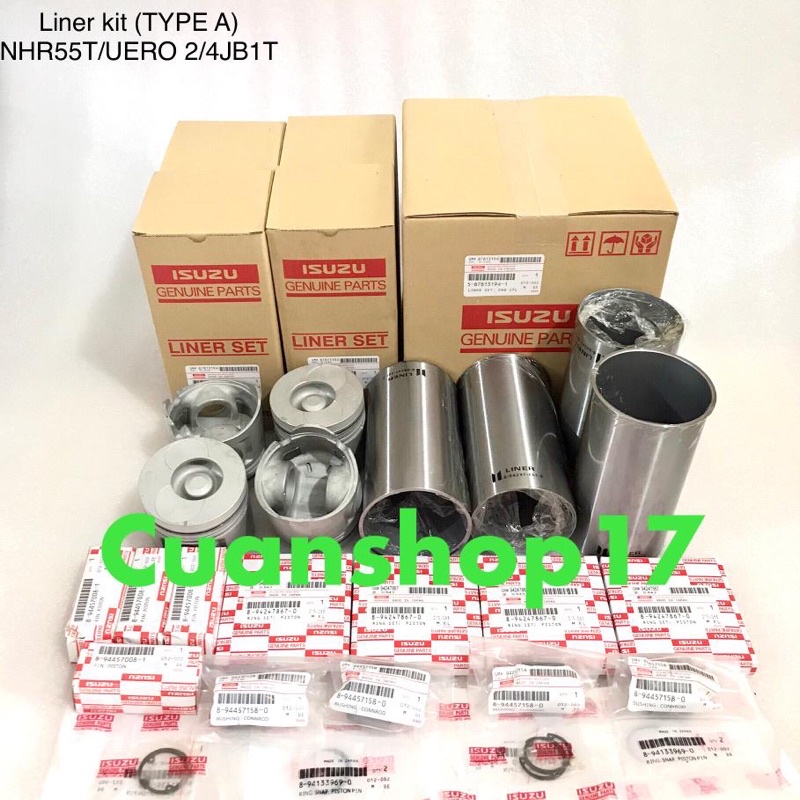 Jual LINER KIT BORING SET ISUZU ELF NHR55 TURBO UERO 2 4JB1T Shopee