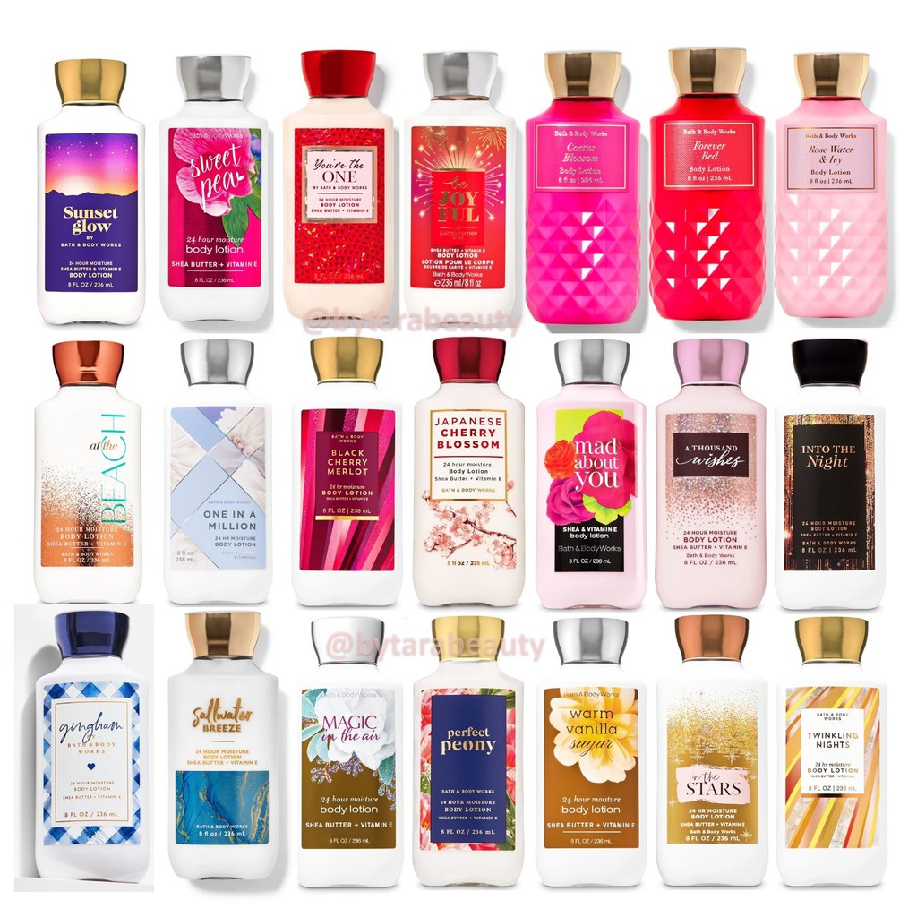 BBW Bath And Body Works 24 Hour Moisture Body Lotion 236ml Shopee