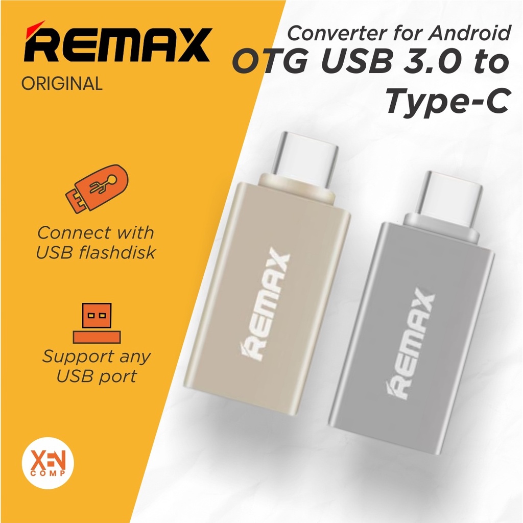 Jual Remax OTG USB 3 0 To Type C Glance Adapter Converter For