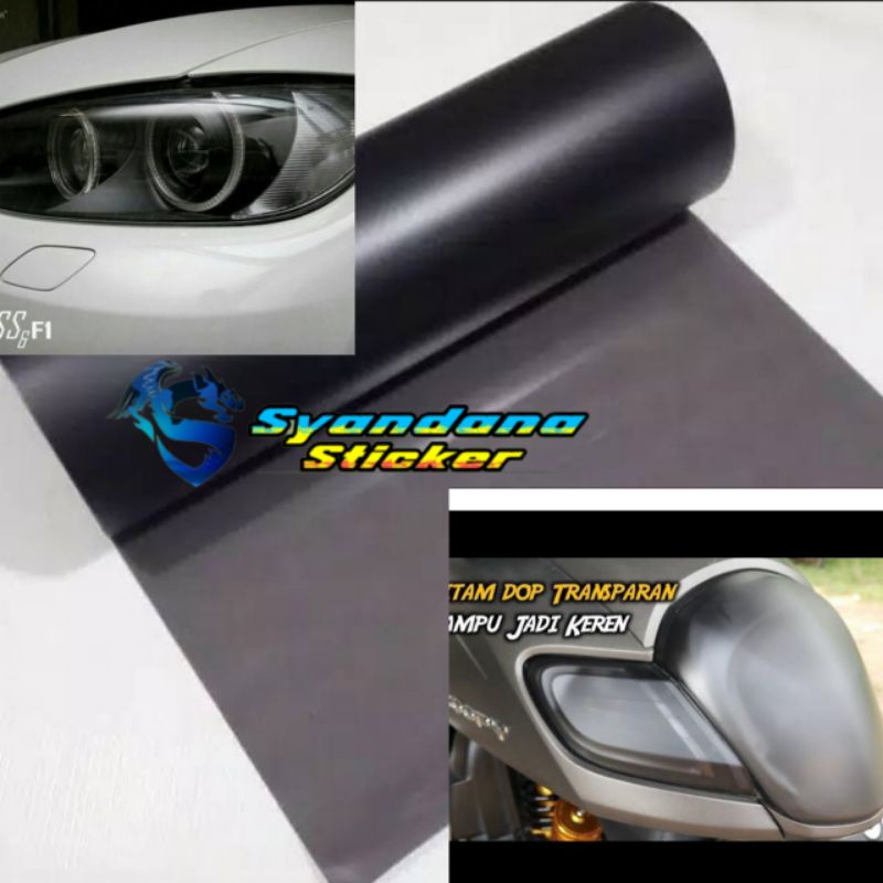 Jual Sticker Skotlet Lampu Hybrid Smoke Hitam Dof Transparan Untuk