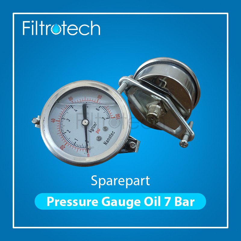 Jual Pressure Gauge Oil 7 Bar 10 Bar 15 Bar 20 Bar 25 Bar Drat