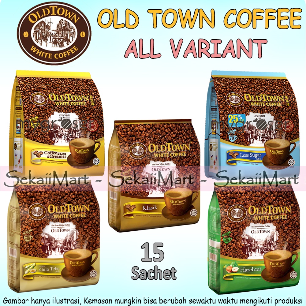 Jual Old Town Kopi Instan Isi Sachet Lengkap Semua Rasa Oldtown