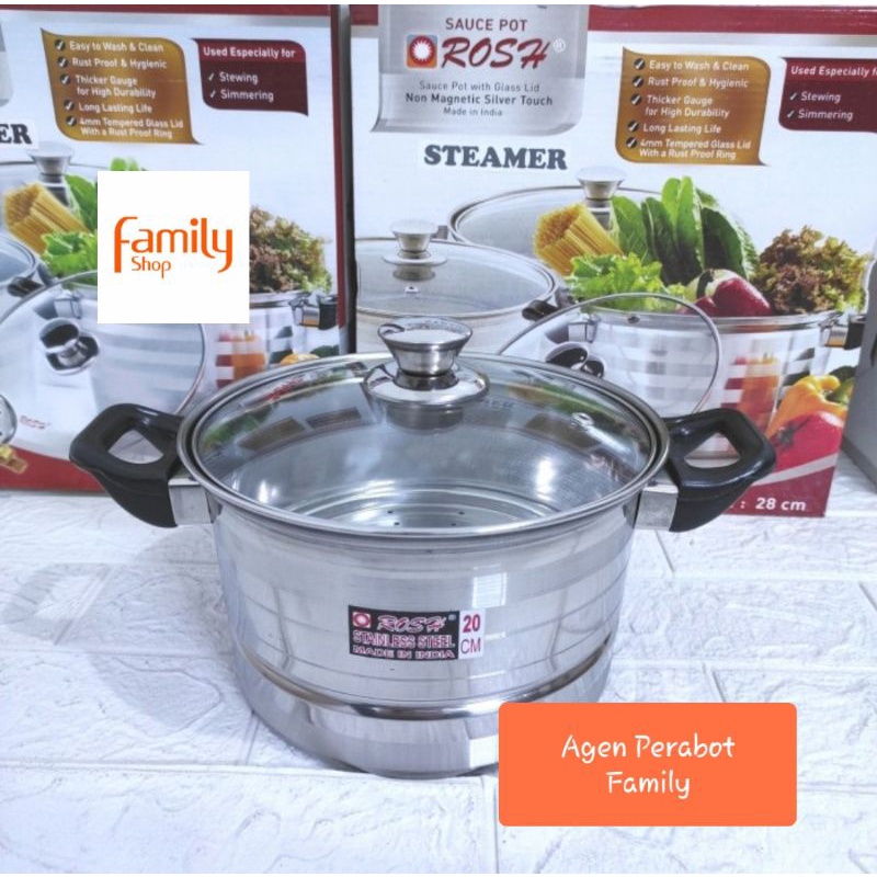 Jual Sauce Pot Rosh Cm Panci Steamer Sarangan Kukus Kukusan Langseng