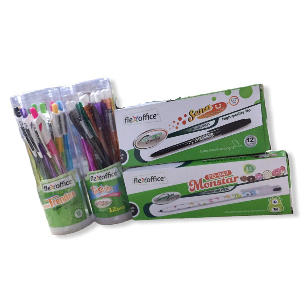 Jual Pulpen Flexoffice Super Trendee Warna Hitam Shopee Indonesia