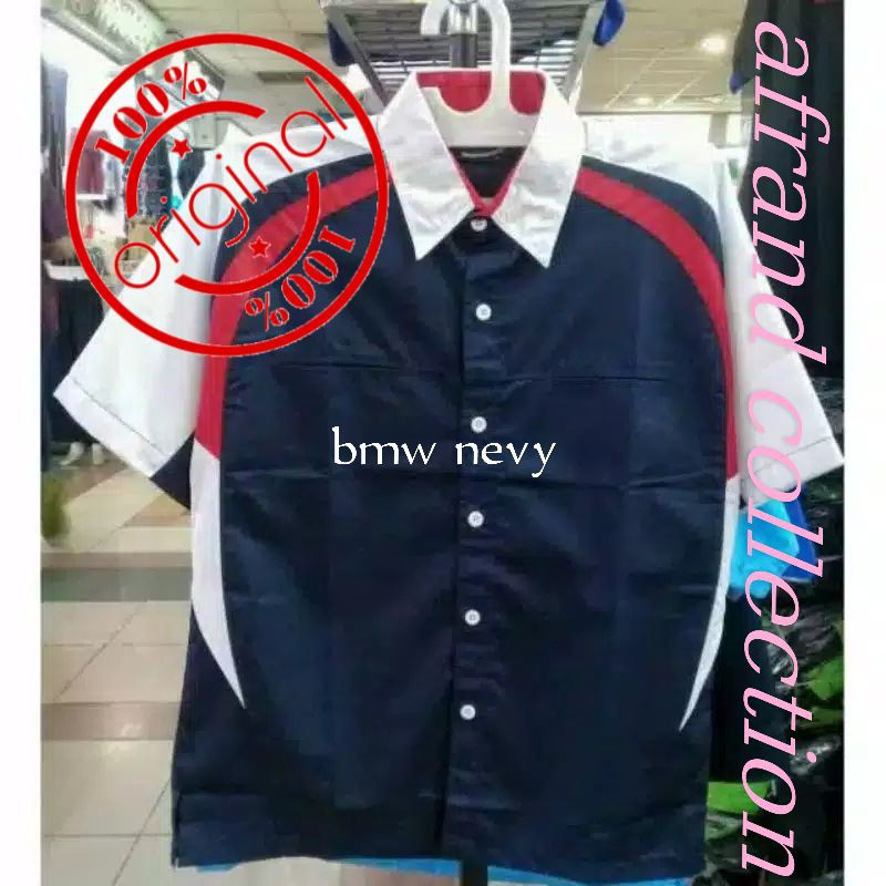 Jual Kemeja Seragam Kerja Promosi Model Bmw Nevy Shopee Indonesia