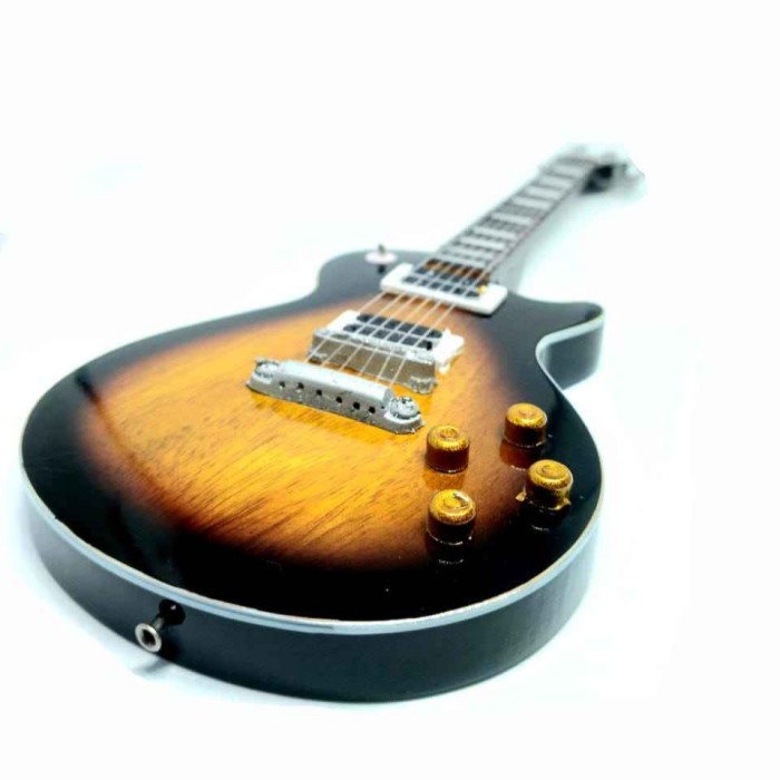 Jual Karikatur Miniatur Miniatur Gitar Gibson Les Paul Dark Tobacco