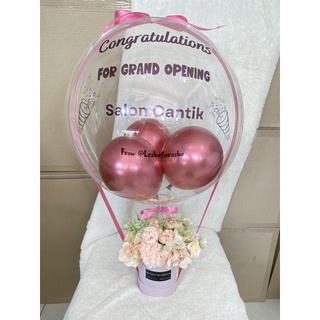 Jual BLOOM BOX BALON BUNGA HADIAH WISUDA GRAND OPENING ANNIVERSARY KADO