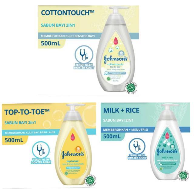 Jual Johnson Sabun Ml Cotton Touch Top Totoe Milk Rice Baby Top To