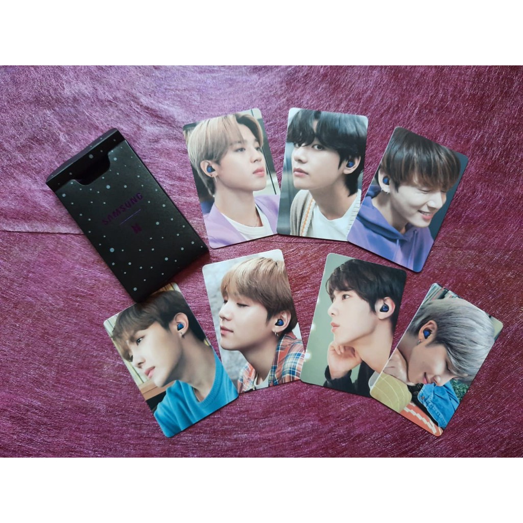 Merch Samsung Galaxy Buds Bts Edition Photocards Official Shopee