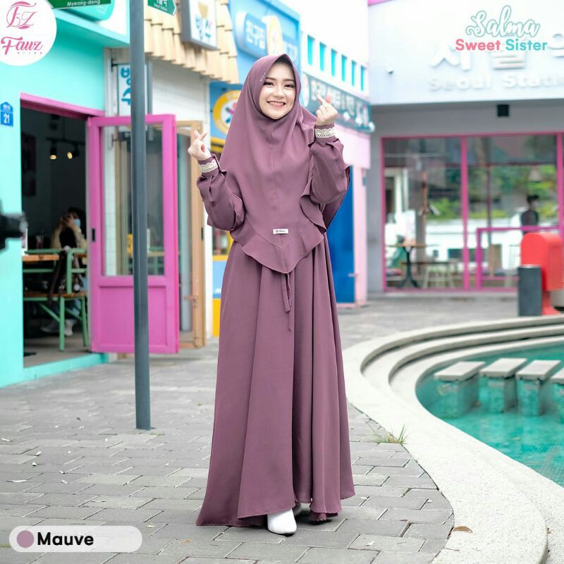 Jual Salma Dress By Fauz Hijab Ready Shopee Indonesia