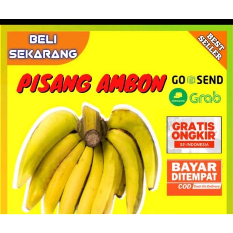 Jual PISANG AMBON KUNING MATANG MENGKEL LOKAL BESAR MURAH BISA REQUEST